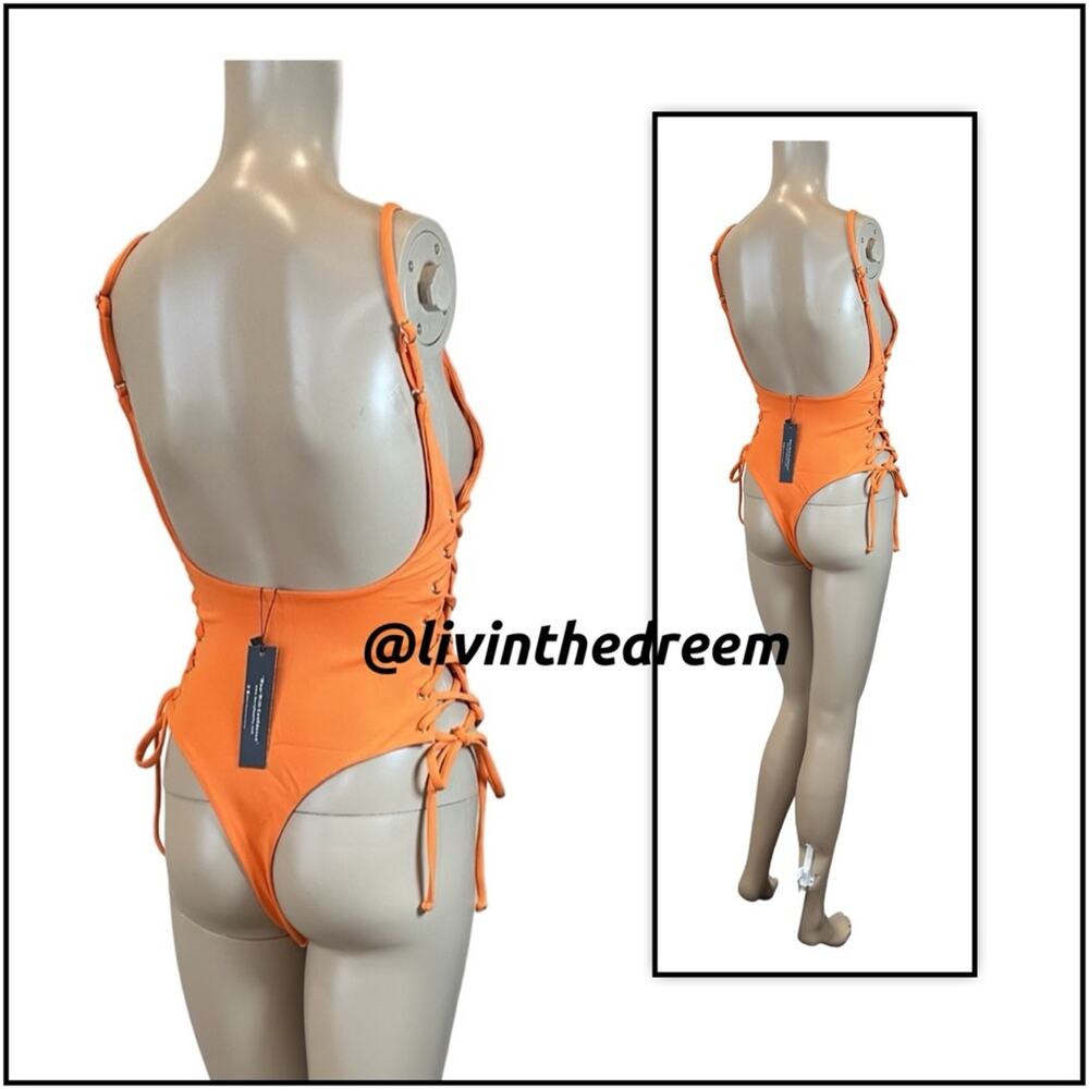 BERRY BEACHY ADELE ONE PIECE- ORANGE L - Picture 9 of 14